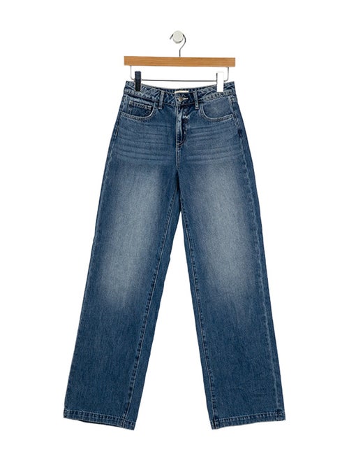 L'Agence Mid-Rise Wide Leg Jeans