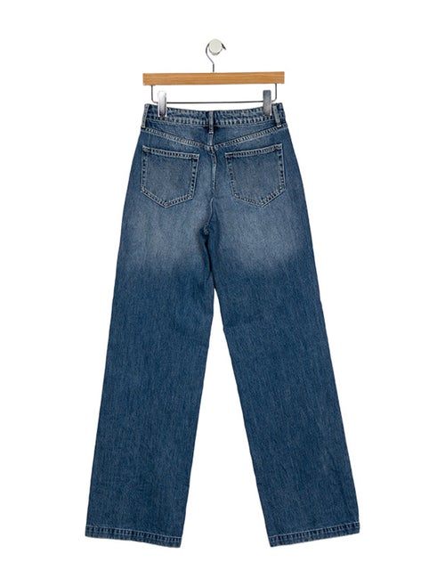 L'Agence Mid-Rise Wide Leg Jeans