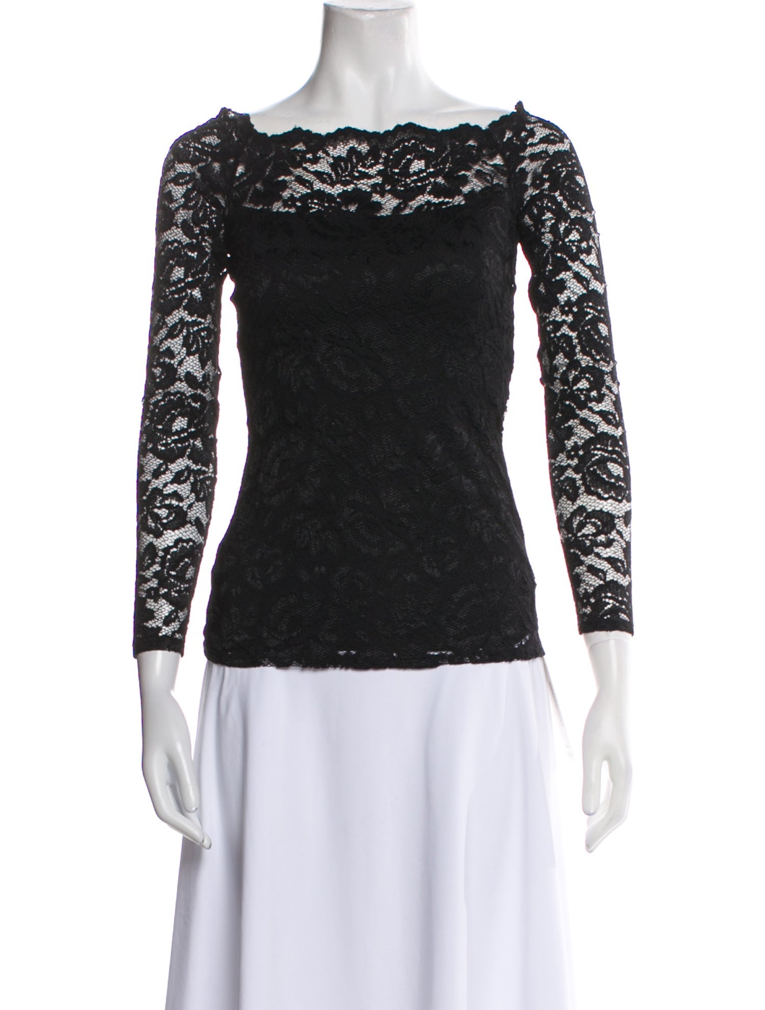 L'Agence Bateau Neckline Three-Quarter Sleeve Top