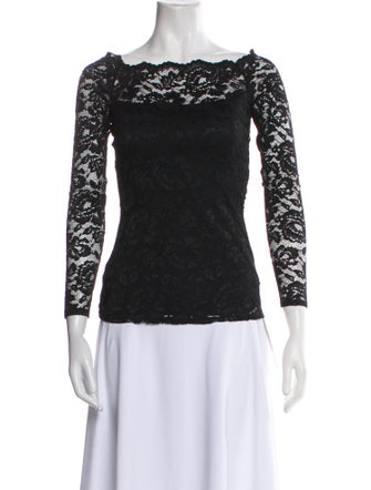 L'Agence Bateau Neckline Three-Quarter Sleeve Top