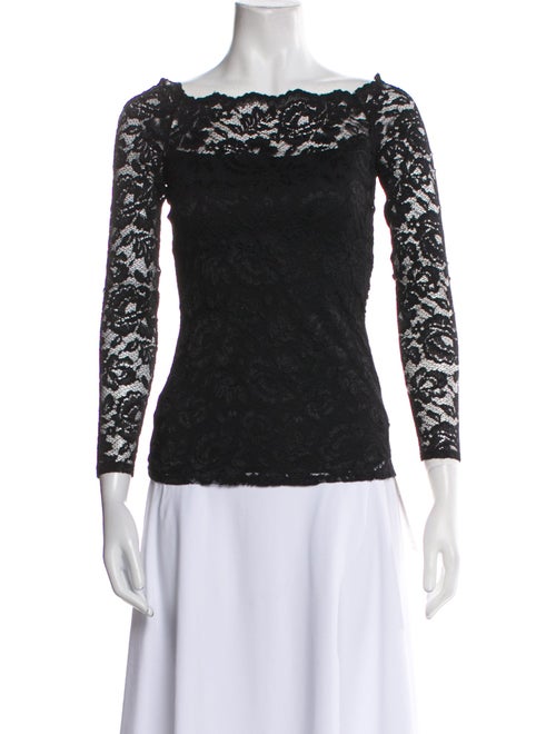 L'Agence Bateau Neckline Three-Quarter Sleeve Top