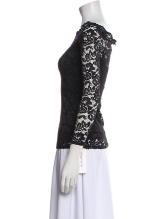 L'Agence Bateau Neckline Three-Quarter Sleeve Top