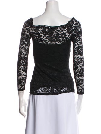 L'Agence Bateau Neckline Three-Quarter Sleeve Top