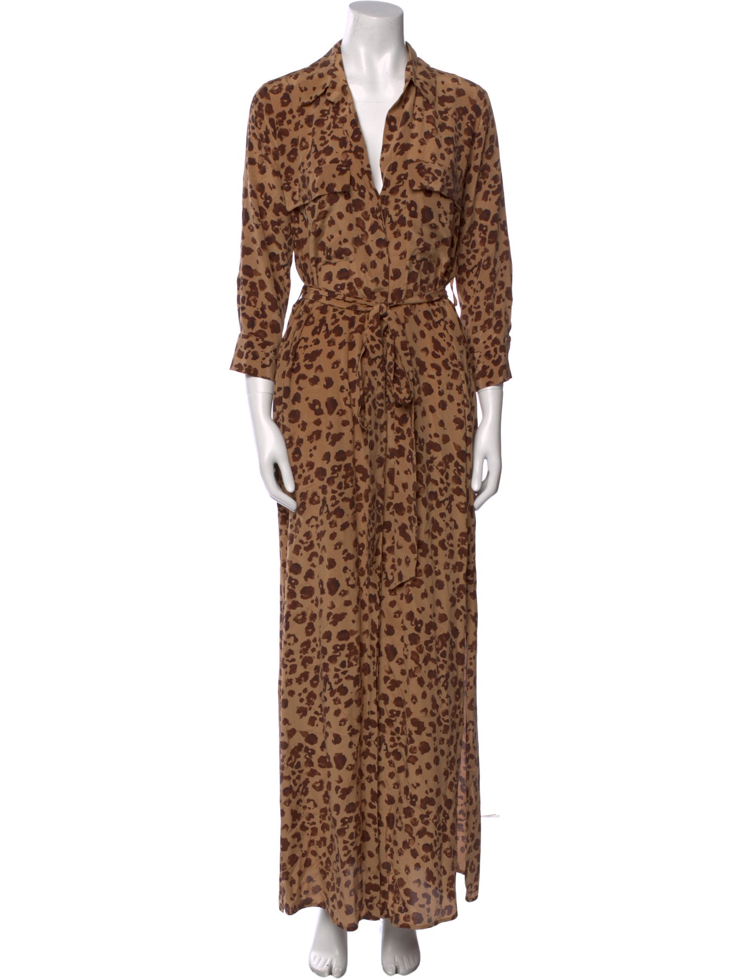 L'Agence Silk Long Dress w/ Tags