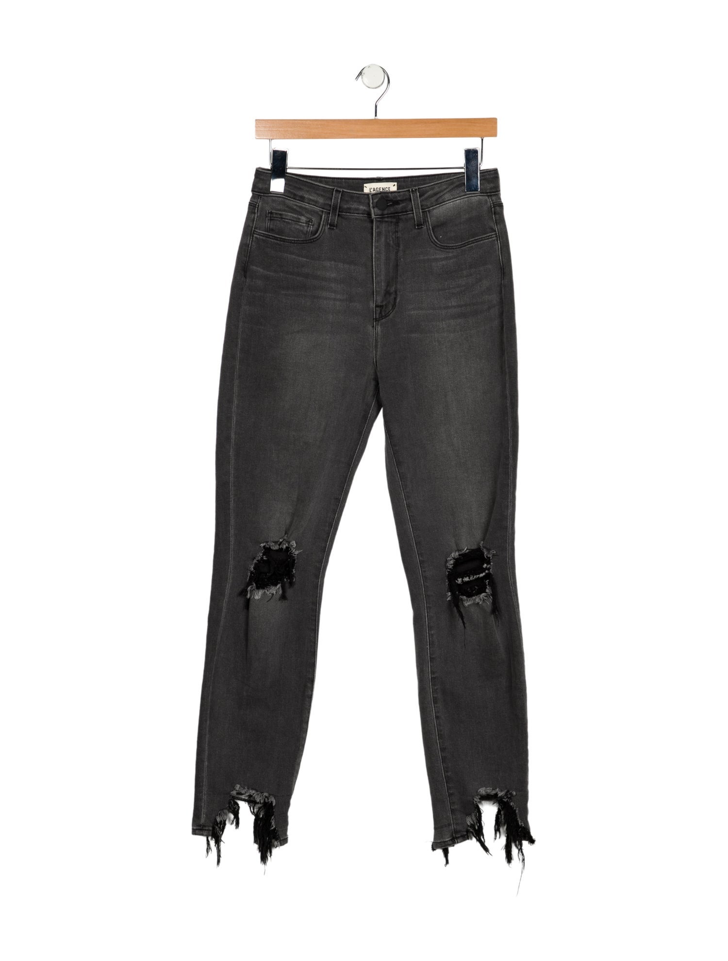 L'Agence High-Rise Straight Leg Jeans