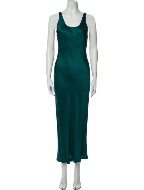 L'Agence Scoop Neck Long Dress