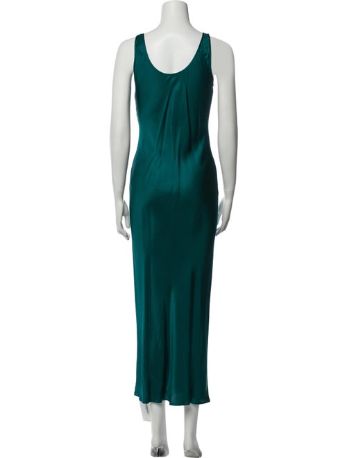 L'Agence Scoop Neck Long Dress