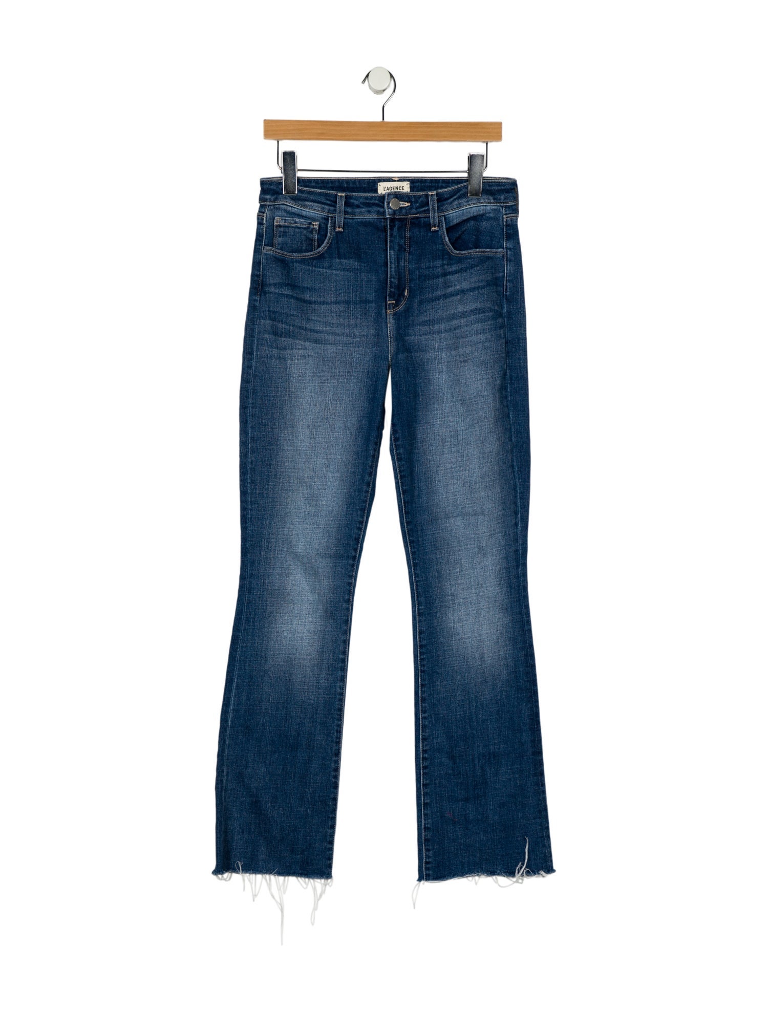 L'Agence Mid-Rise Straight Leg Jeans