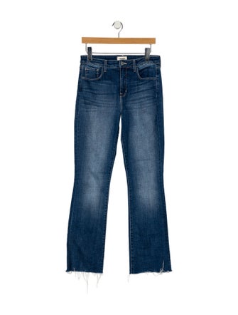 L'Agence Mid-Rise Straight Leg Jeans
