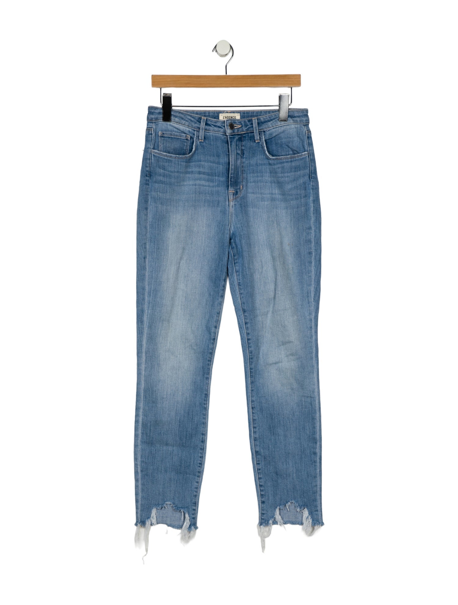 L'Agence High-Rise Straight Leg Jeans