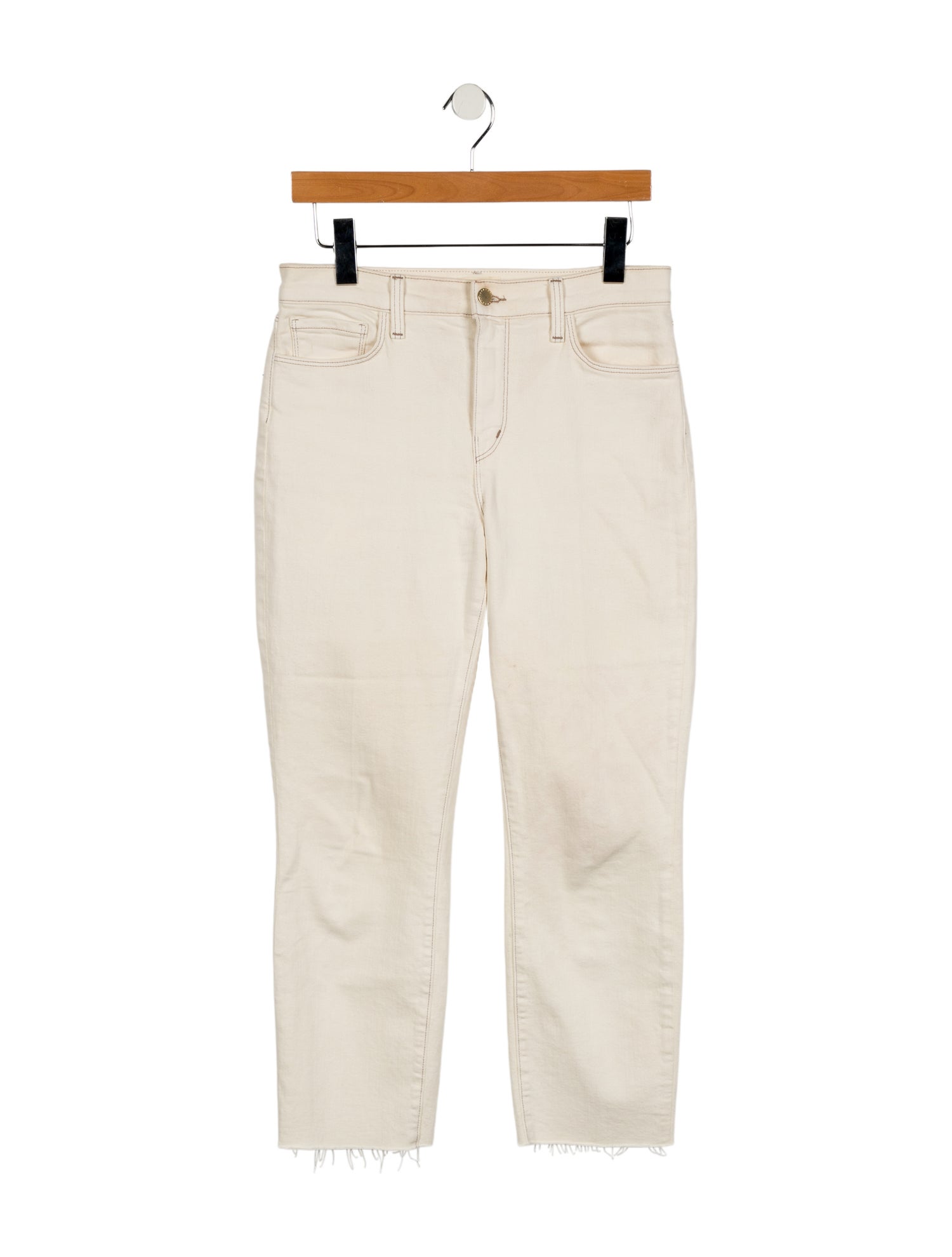 L'Agence Mid-Rise Straight Leg Jeans