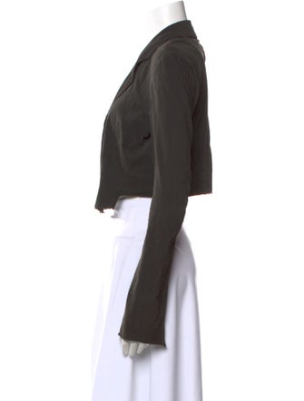 L'Agence Silk V-Neck Crop Top