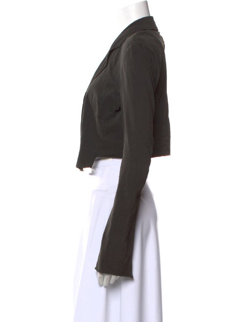 L'Agence Silk V-Neck Crop Top