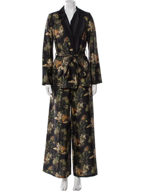 L'Agence Printed Pantsuit