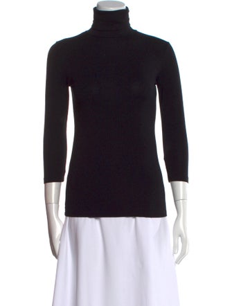 L'Agence Turtleneck Three-Quarter Sleeve Top