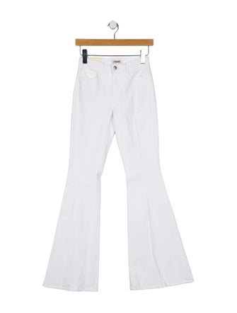 L'Agence Mid-Rise Wide Leg Jeans