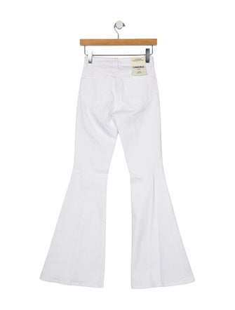 L'Agence Mid-Rise Wide Leg Jeans