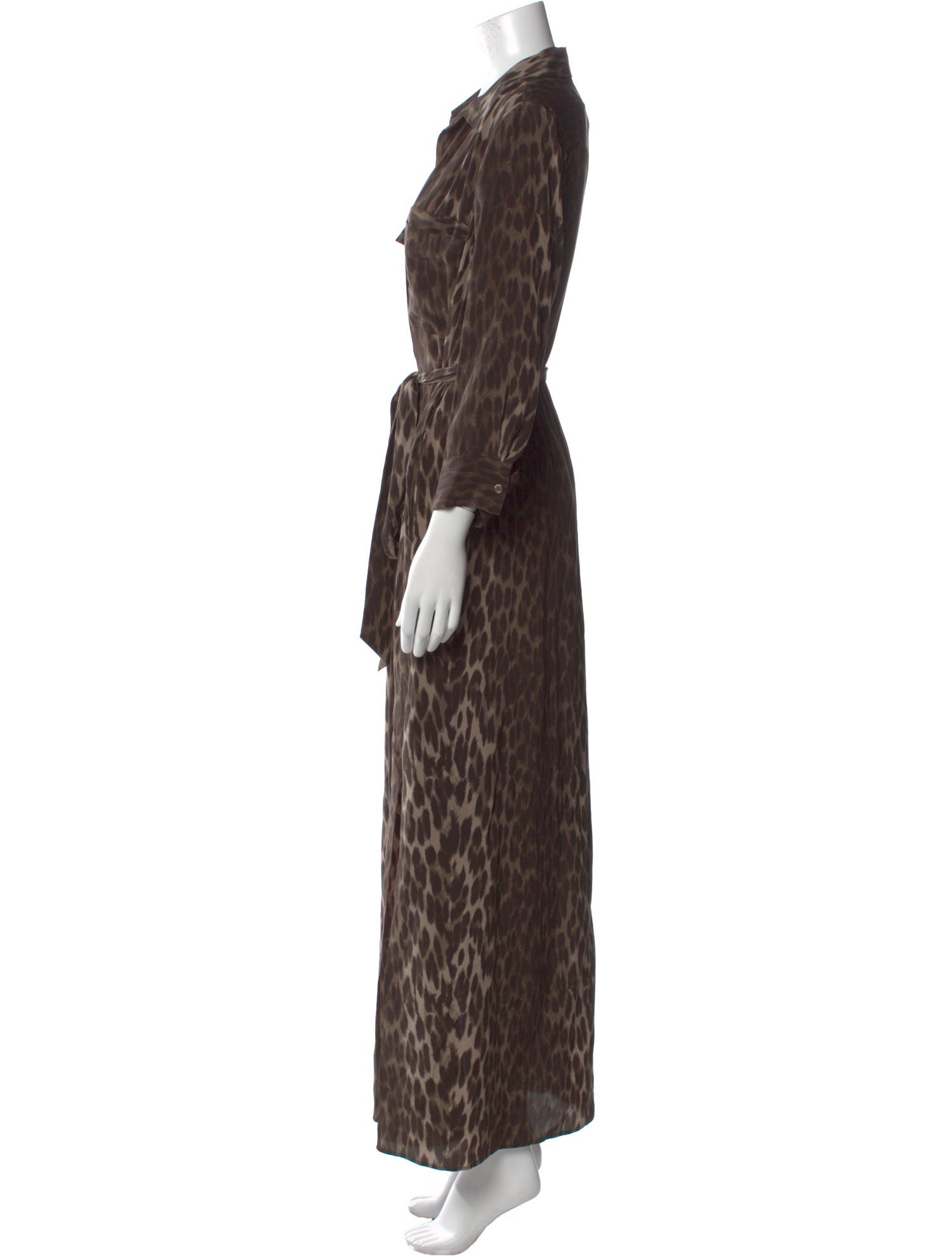 L'Agence Silk Long Dress