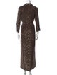 L'Agence Silk Long Dress