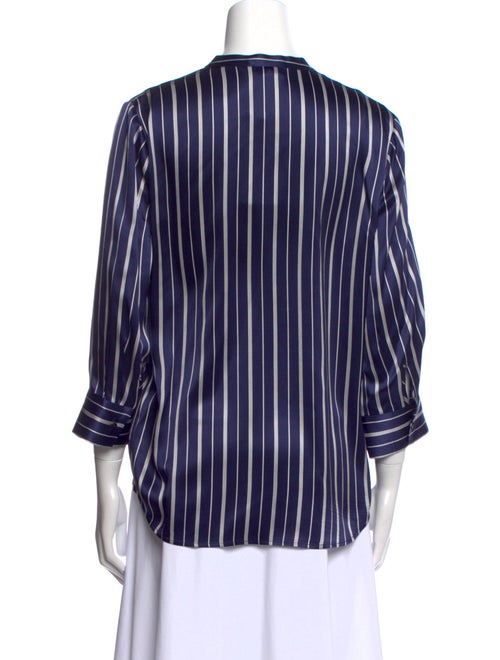 L'Agence Silk Striped Blouse