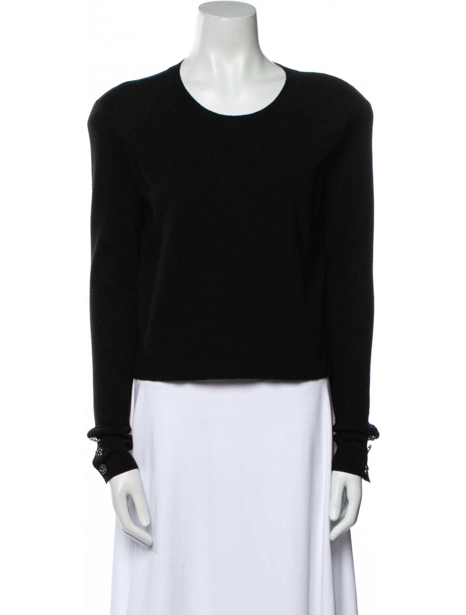 L'Agence Scoop Neck Long Sleeve Sweatshirt