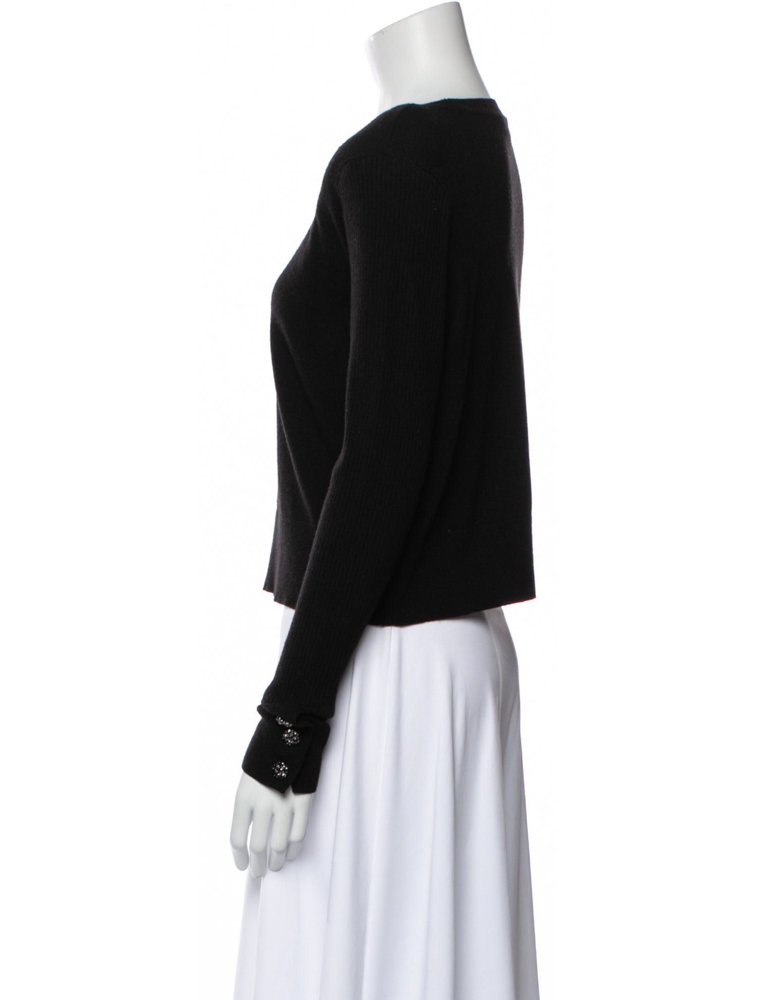 L'Agence Scoop Neck Long Sleeve Sweatshirt