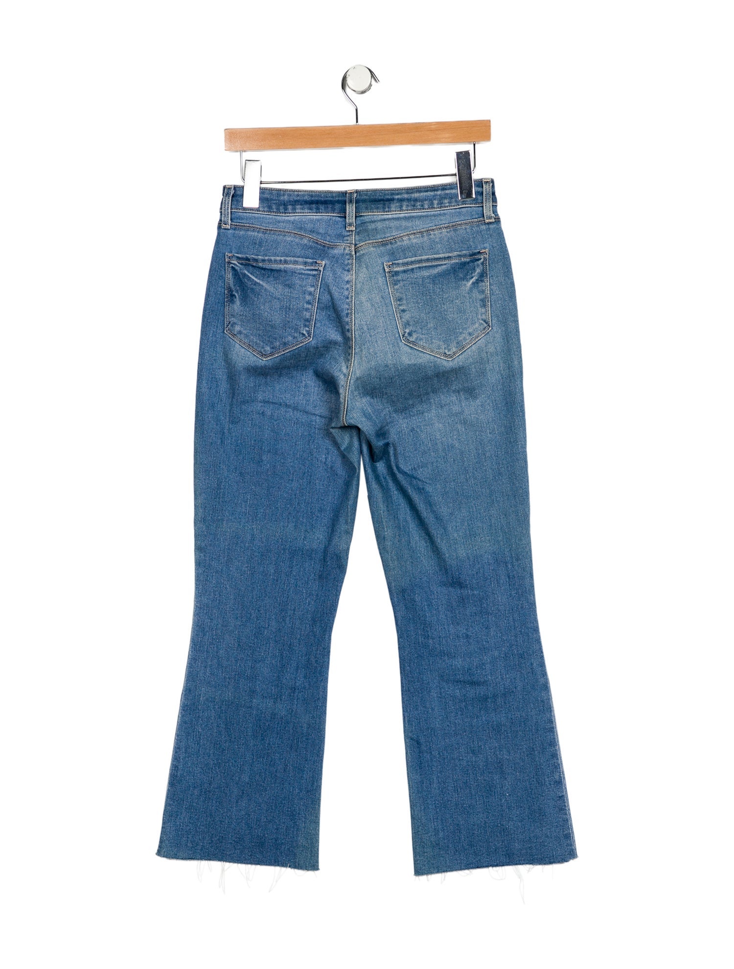 L'Agence Mid-Rise Wide Leg Jeans