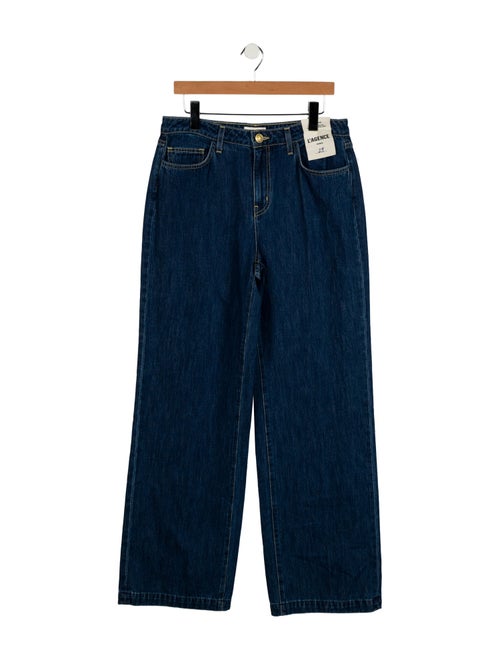 L'Agence Mid-Rise Wide Leg Jeans