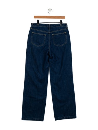 L'Agence Mid-Rise Wide Leg Jeans