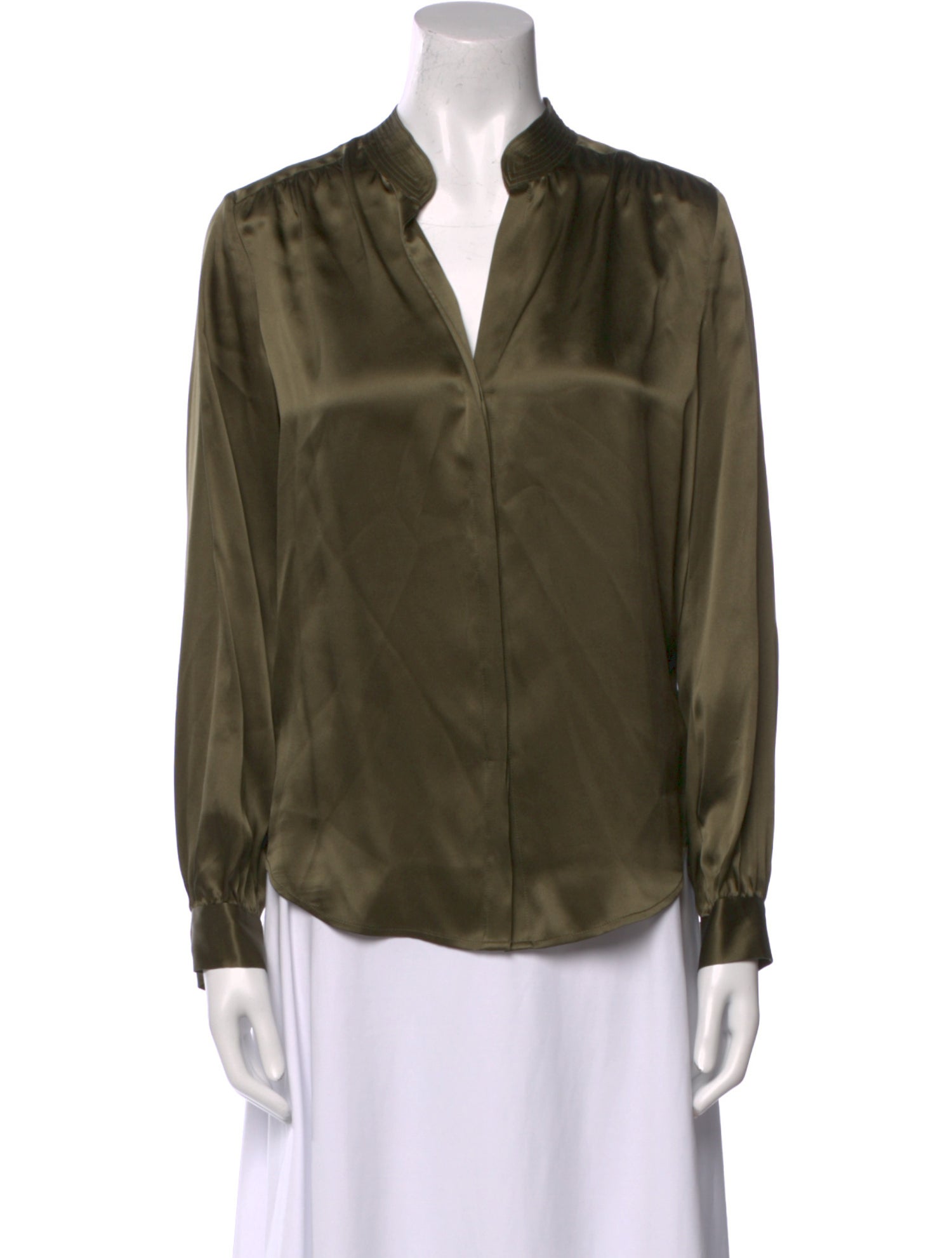 L'Agence Silk V-Neck Blouse w/ Tags