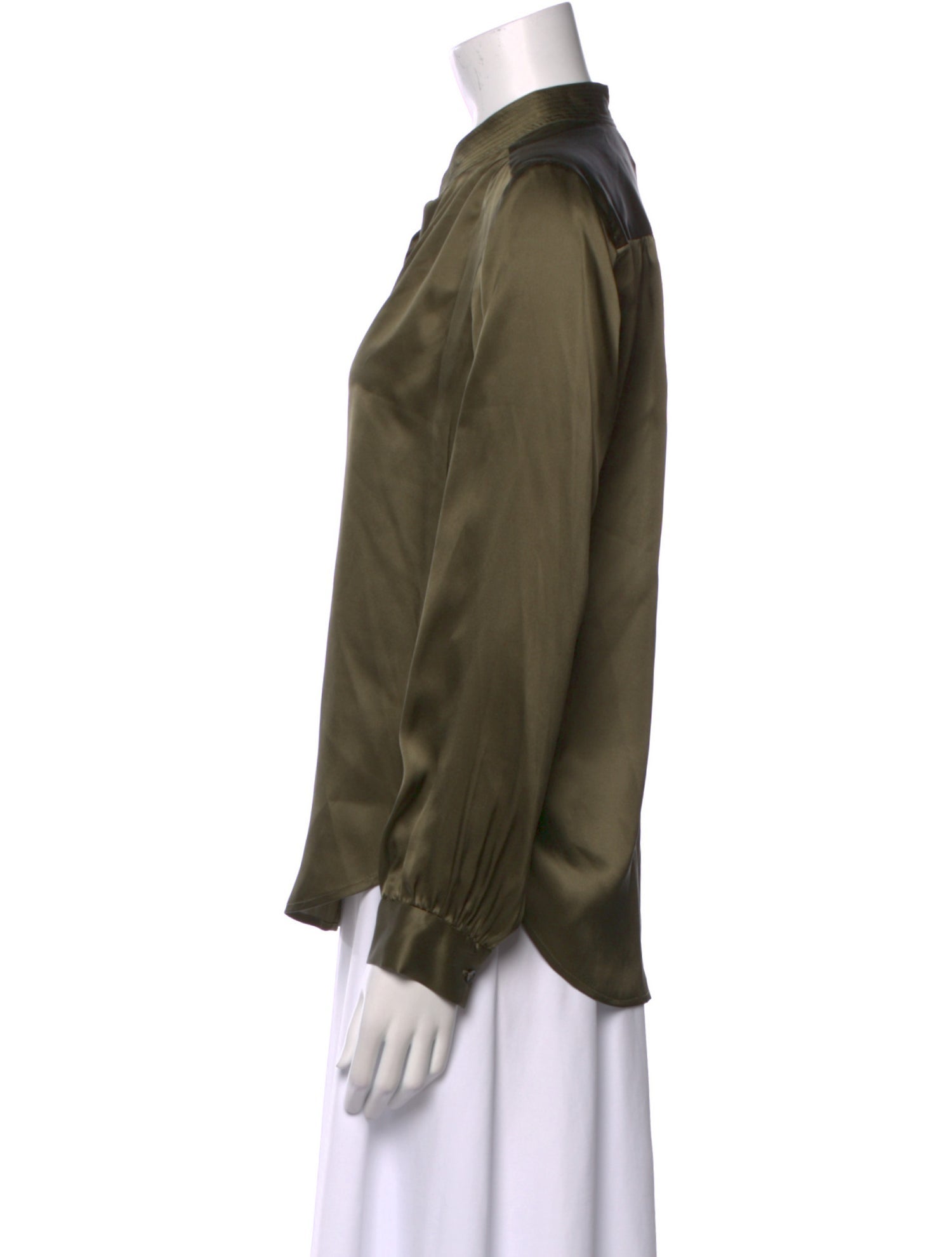 L'Agence Silk V-Neck Blouse w/ Tags