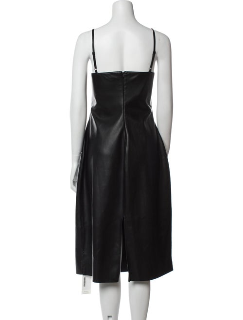 L'Agence Square Neckline Midi Length Dress