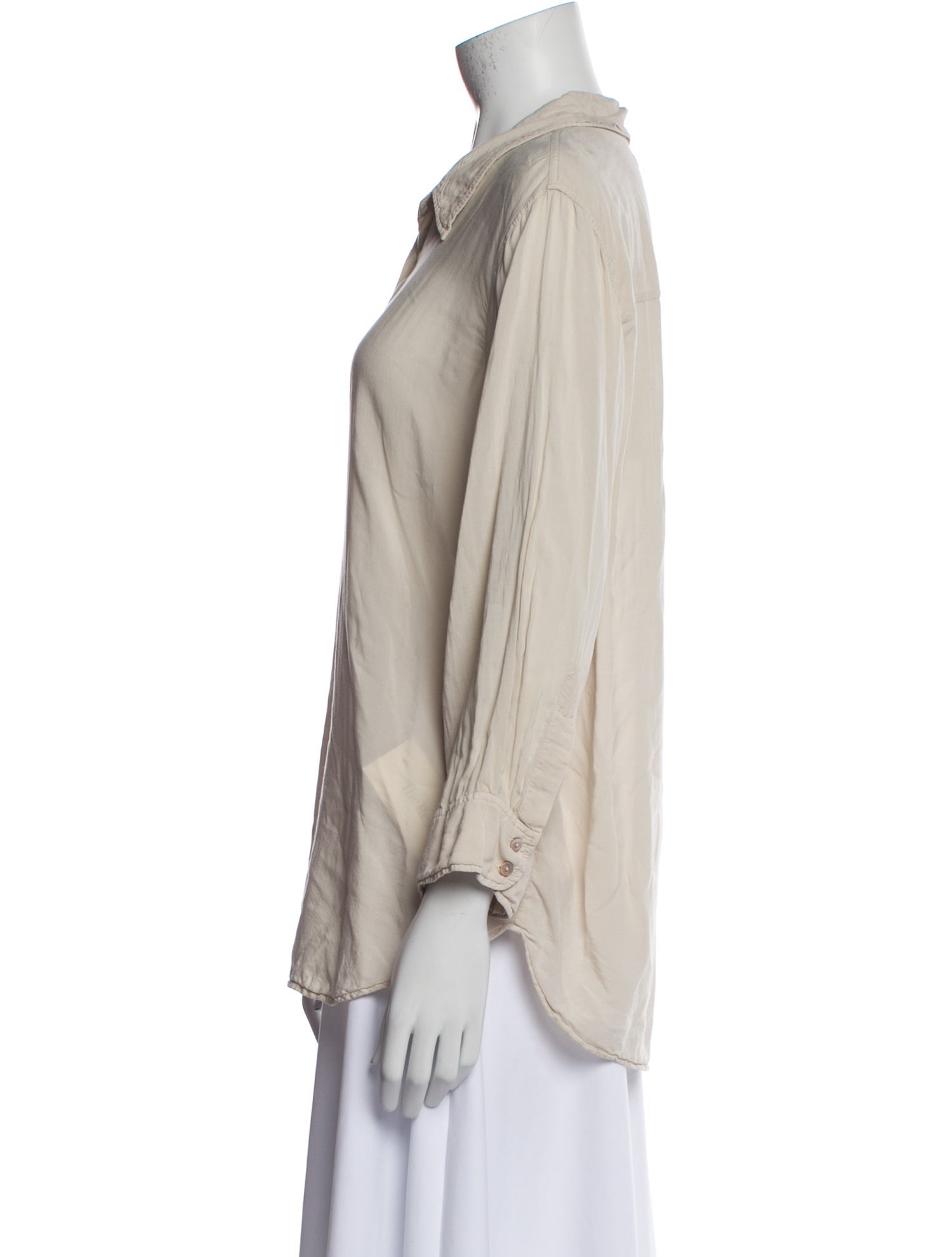 L'Agence Long Sleeve Button-Up Top w/ Tags