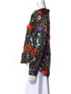L'Agence Silk Floral Print Blouse