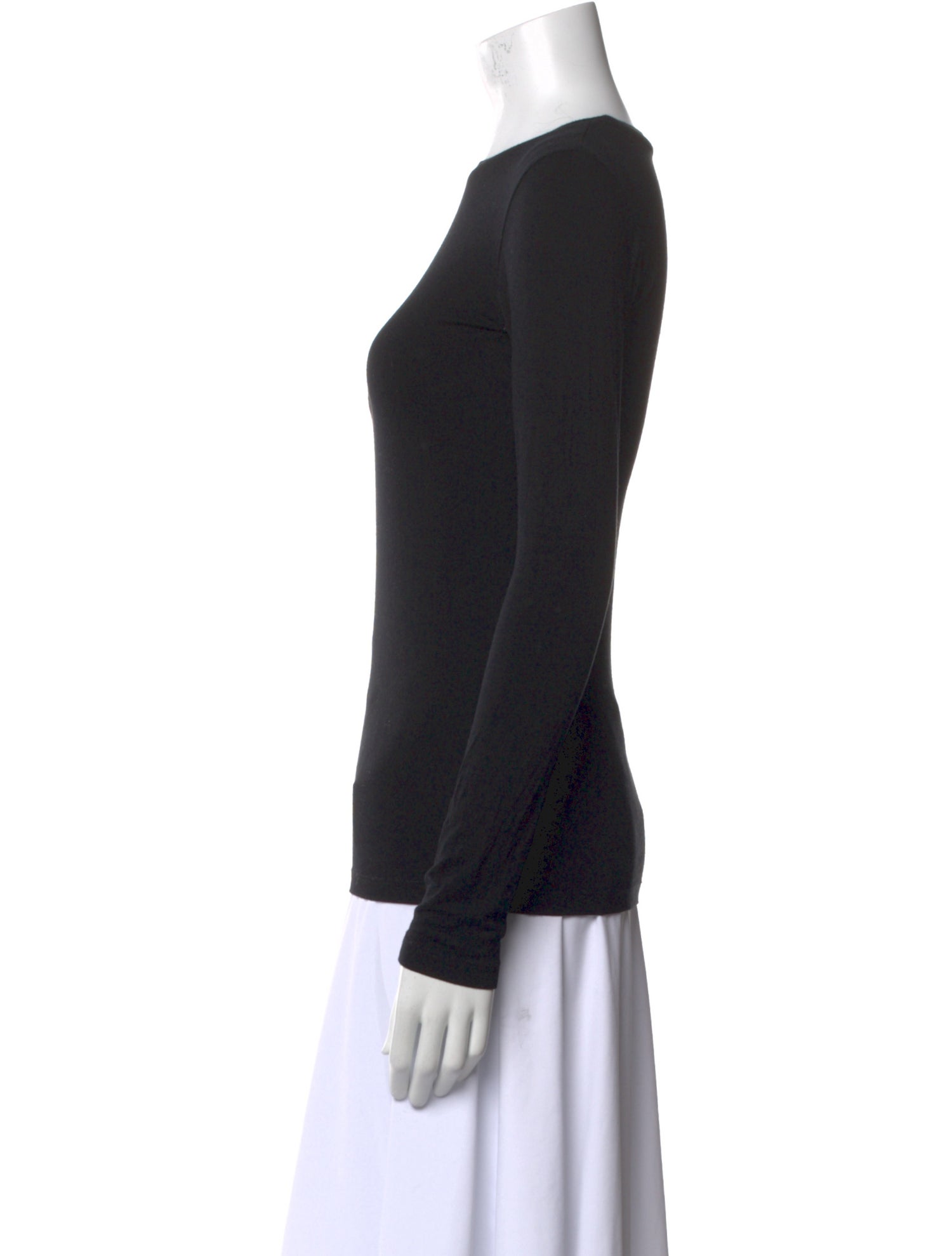 L'Agence Silk Bateau Neckline Top