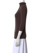 L'Agence Linen Turtleneck Top