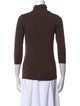 L'Agence Linen Turtleneck Top