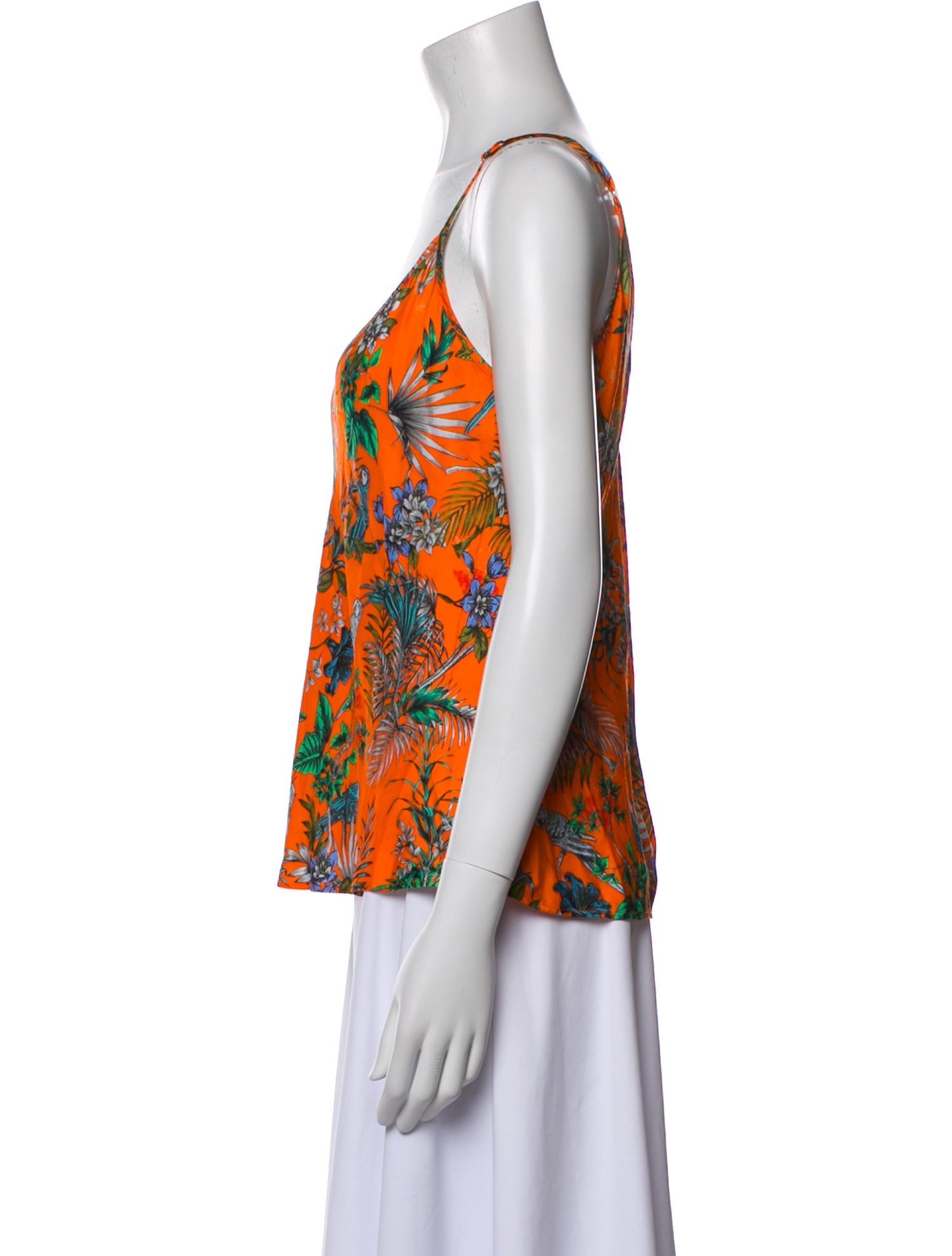 L'Agence Printed V-Neck Top