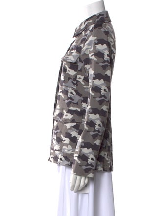 L'Agence Printed Long Sleeve Button-Up Top