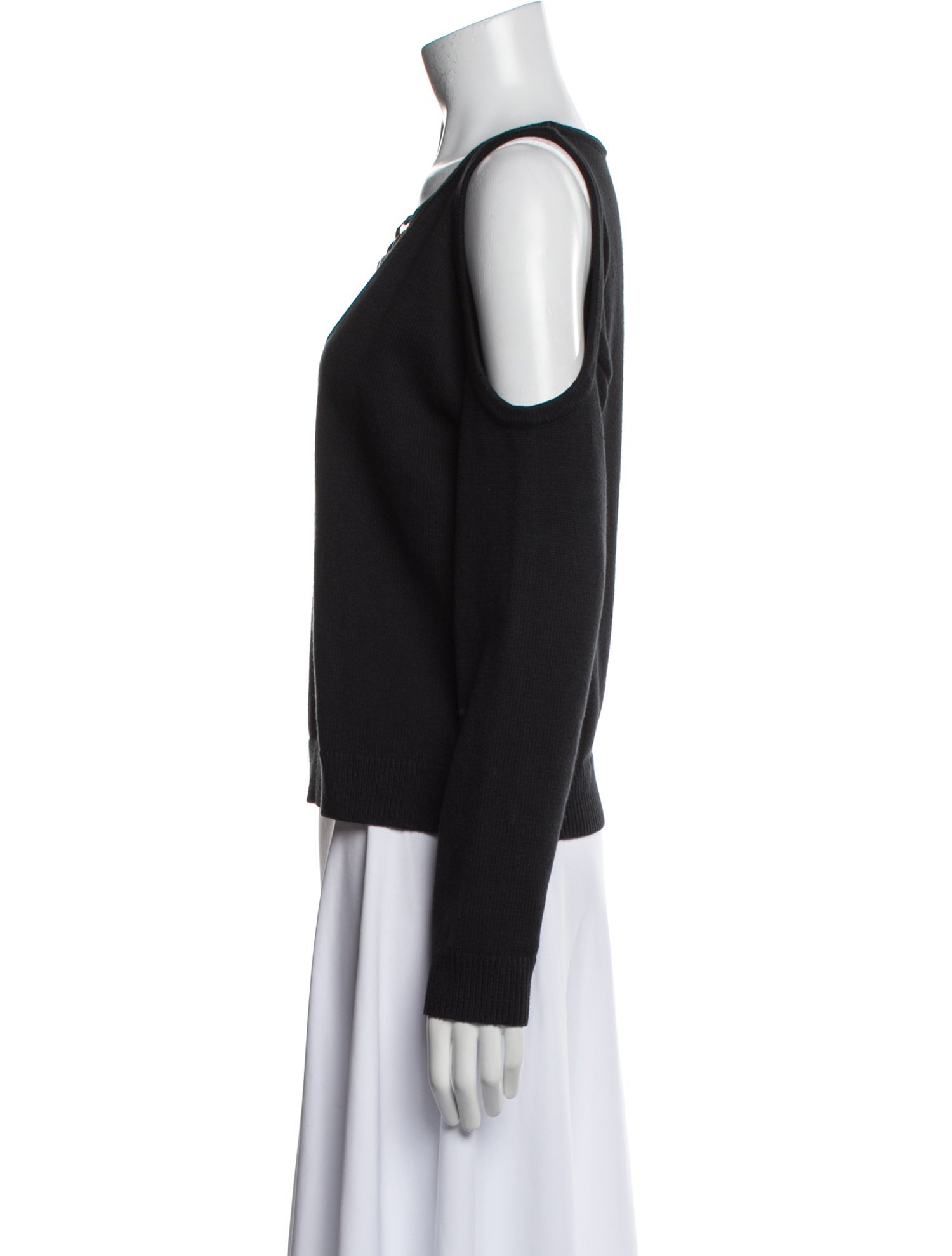 L'Agence Scoop Neck Long Sleeve Sweatshirt