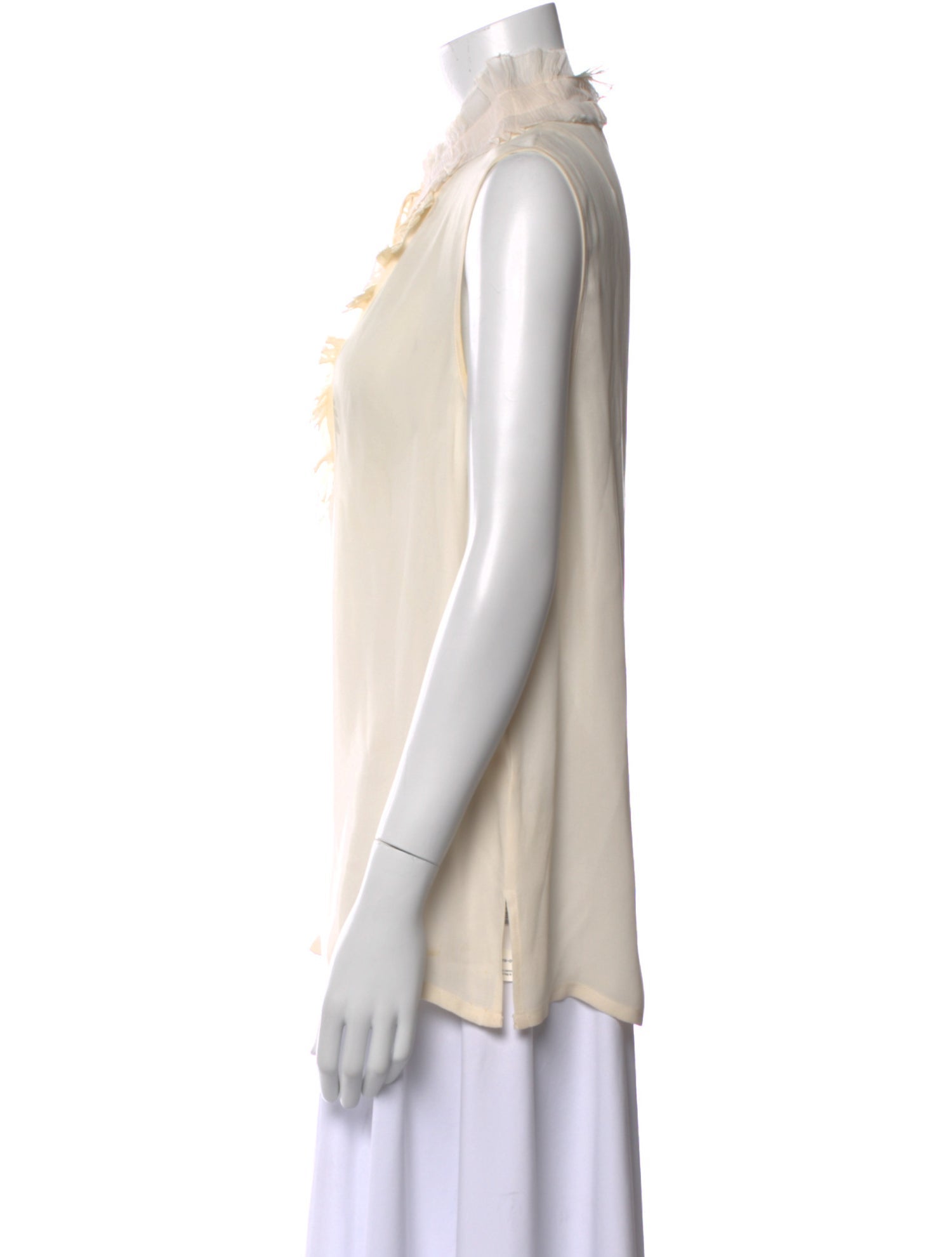 L'Agence Silk Cowl Neck Blouse