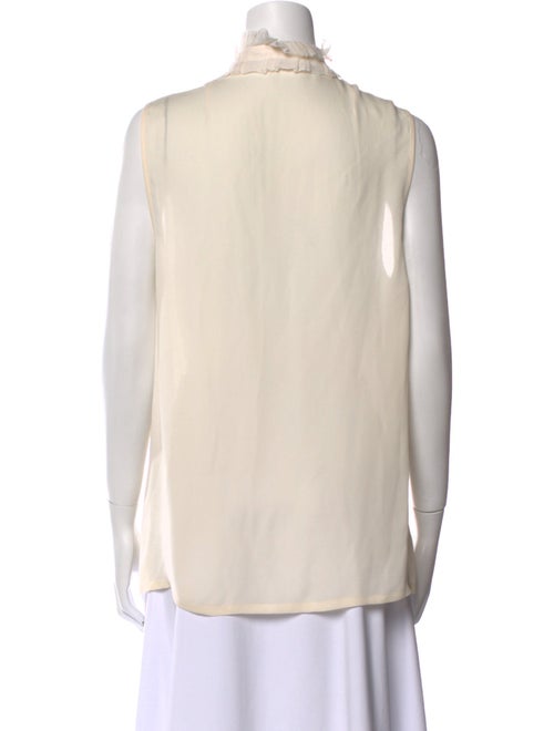 L'Agence Silk Cowl Neck Blouse