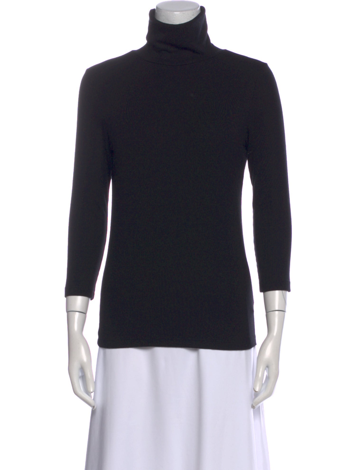 L'Agence Turtleneck Three-Quarter Sleeve Top