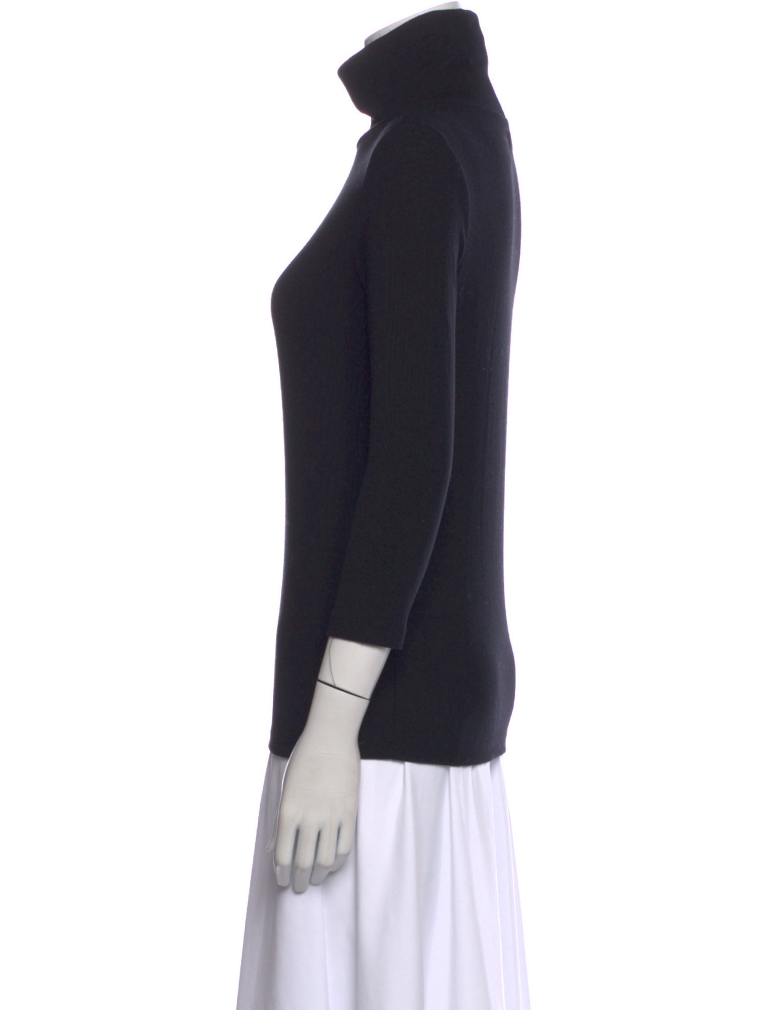 L'Agence Turtleneck Three-Quarter Sleeve Top