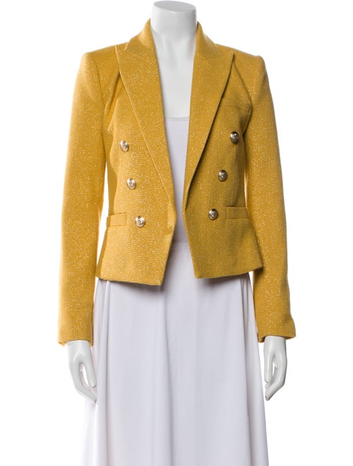 L'Agence Tweed Pattern Evening Jacket