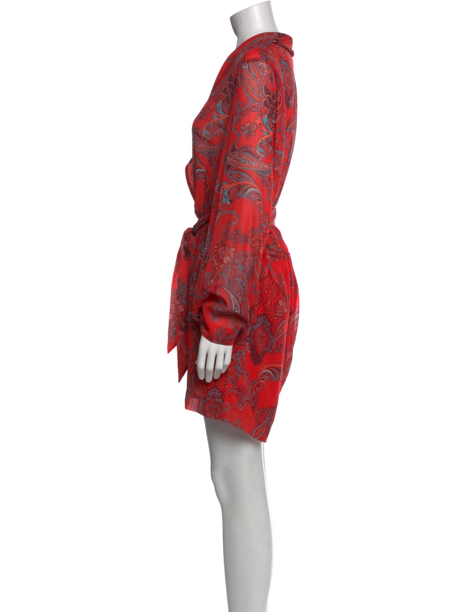 L'Agence Paisley Print V-Neck Romper w/ Tags