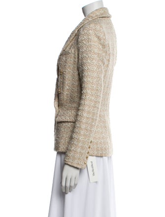 L'Agence Tweed Pattern Blazer