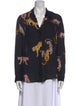 L'Agence Silk Floral Print Blouse