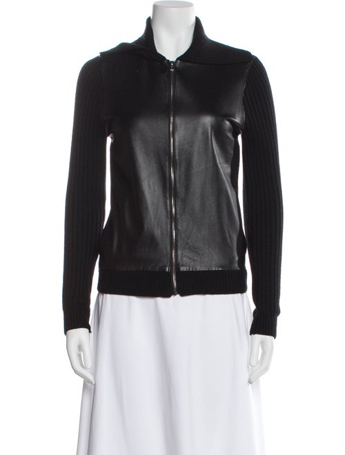 L'Agence Merino Wool Biker Jacket