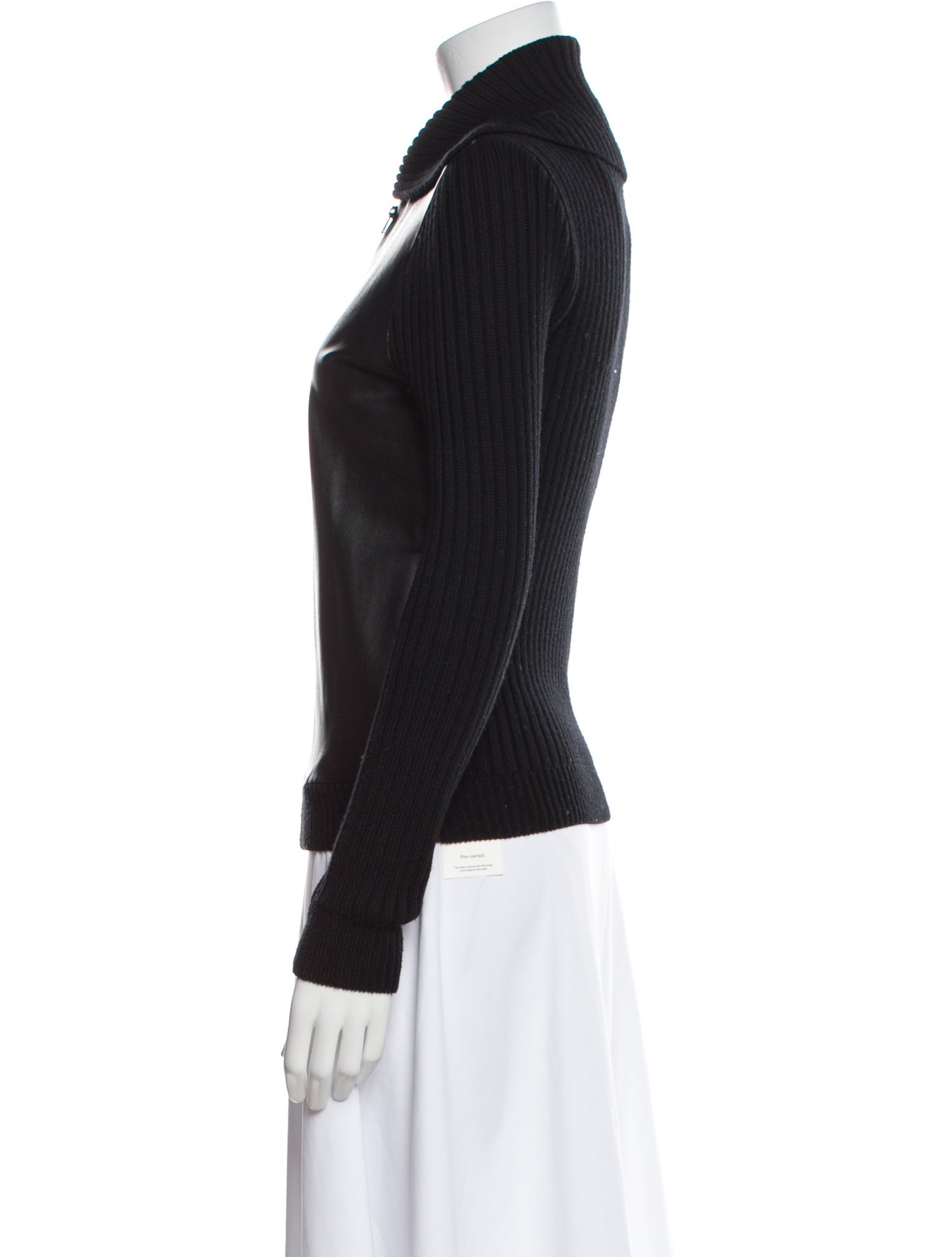 L'Agence Merino Wool Biker Jacket